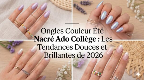 Ongles Couleur Été Nacré Ado Collège : Les Tendances Douces et Brillantes de 2026